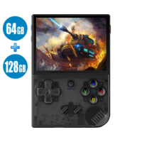 Портативна Ігрова Ретро Консоль - Anbernic RG35XX Plus - H700 quad core WIFI 64GB + 128GB Пам'ять 5000 Ігор 3300мАг Колір Прозорий Чорний